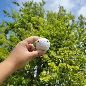[ONE] Super Soft White Handmade Crochet Stress Ball